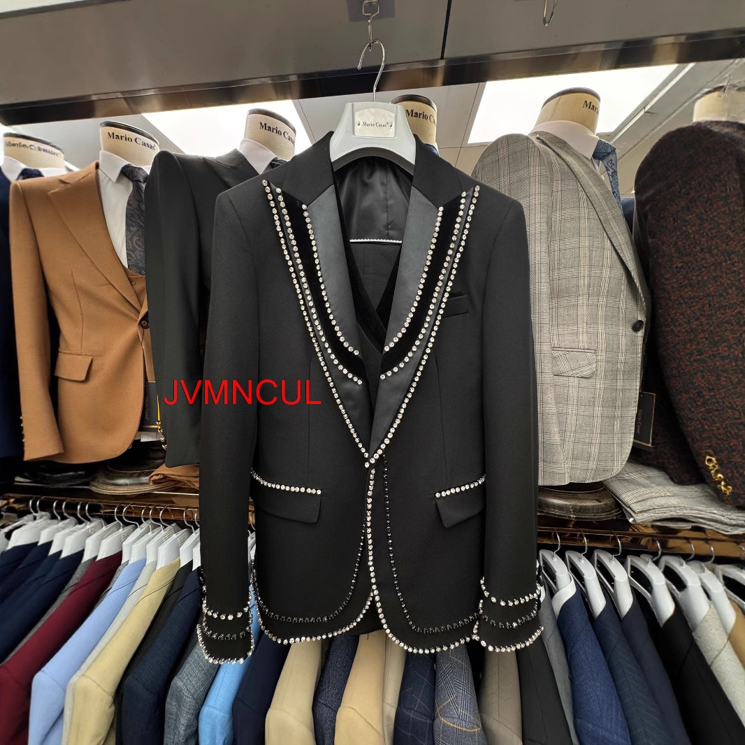 Men's Fashion 3 Piece Suit Sli - Men'S Formal Wear For Reception avaliação e preço