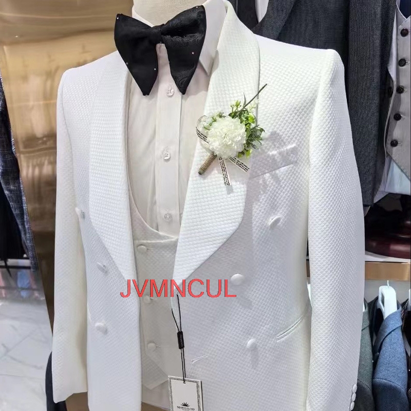 Men's Jacquard 3 Piece Suit Ta - Men'S Formal Wear For Reception avaliação e preço