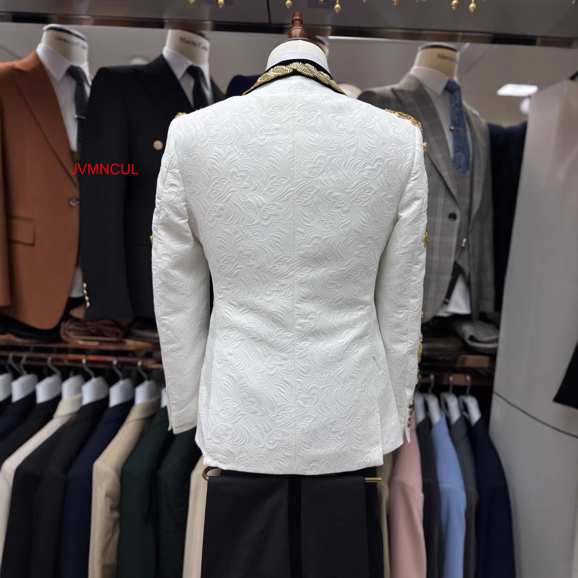 Men's Luxury Handmade 3 Piece  - Men'S Formal Wear For Reception avaliação e preço