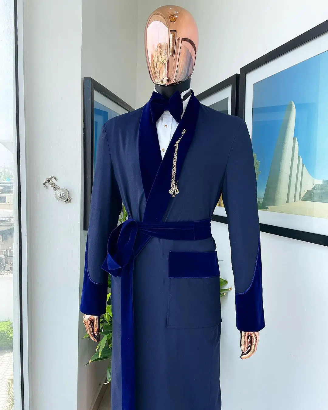 Tailor Made Royal Blue Men Sui - Men'S Formal Wear For A Wedding avaliação e preço